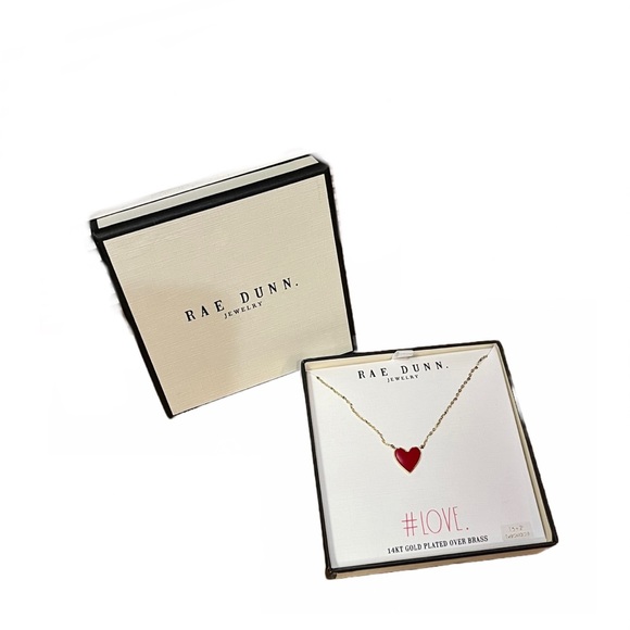 Rae Dunn Valentine’s Heart Necklace - Picture 2 of 4